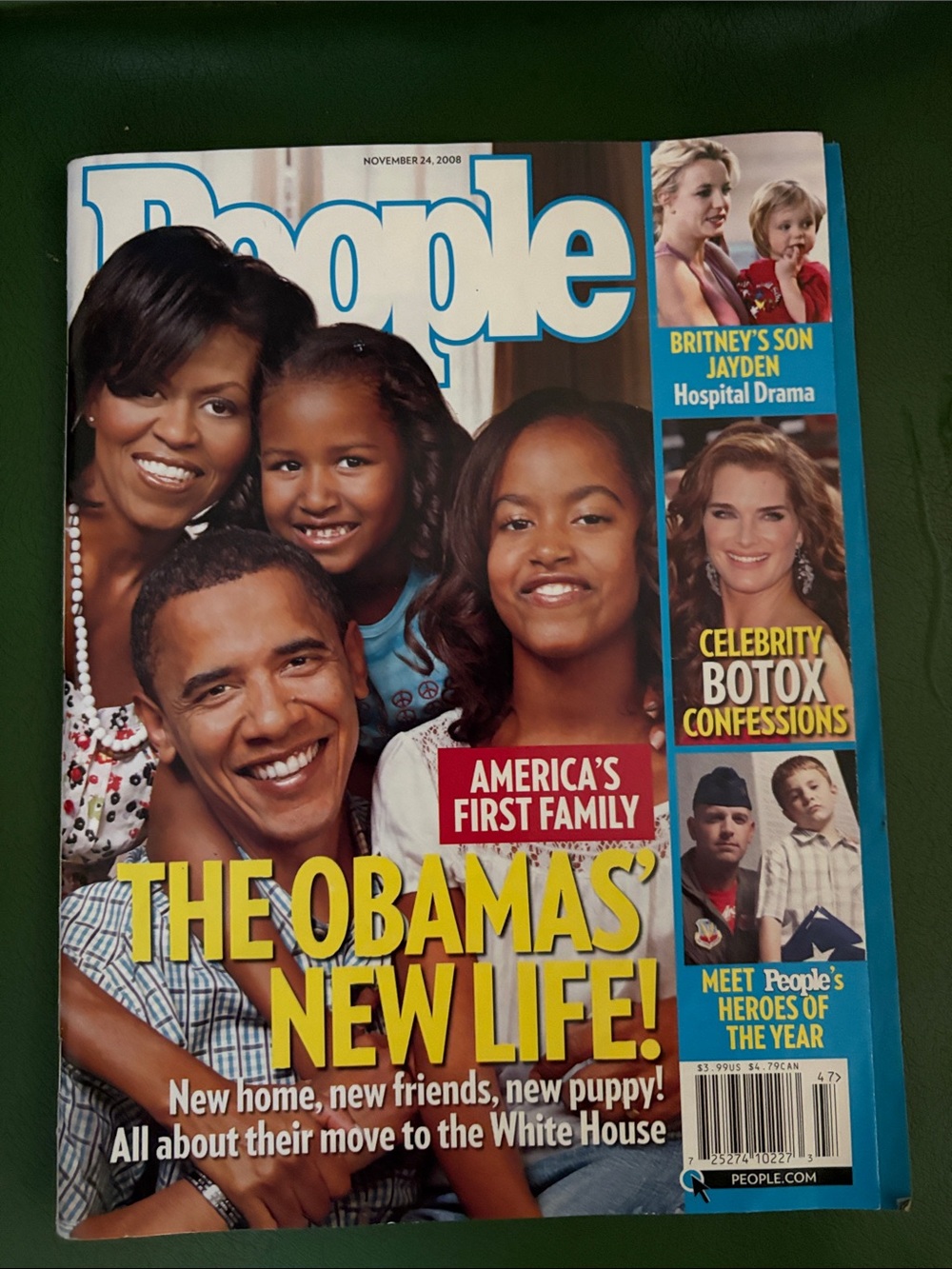 November 24, 2008 People Magazine The Obamas’ New Life!